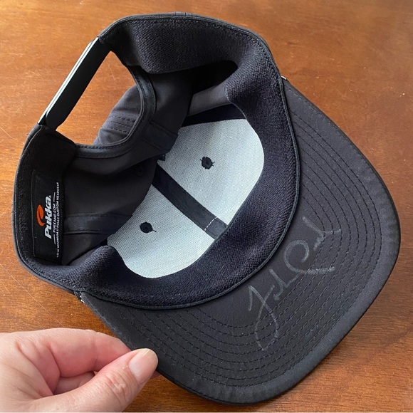 Autographed John Peel Fitness iFit Baseball Cap Black Tri Tech Hat SPF 30 - Picture 2 of 8
